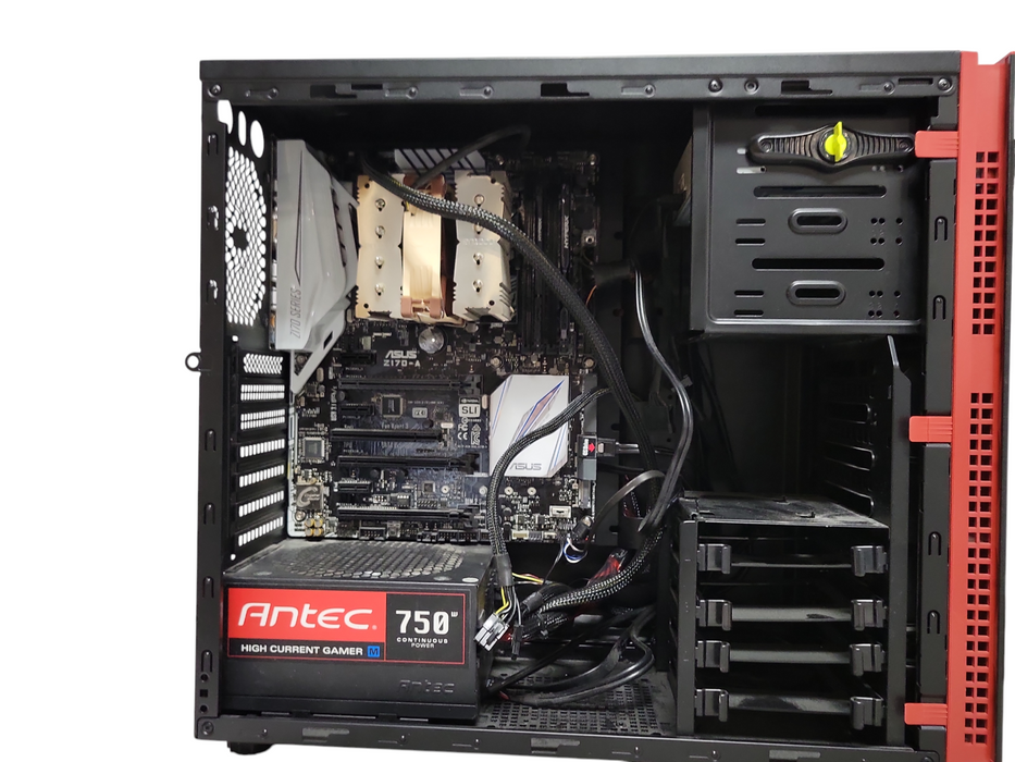 Custom/Asus PC, Core i7-6700K 4.0GHz, 16GB DDR4, 750W PSU, No HDD, READ _