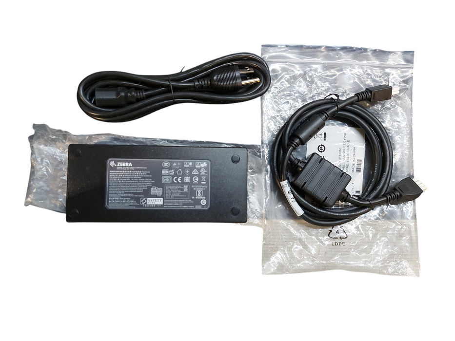 Lot 4x ZEBRA POWER ADAPTER PWR-BGA12V50W0WW W/CBL-DC-388A1-01 W/POWER CORD Q