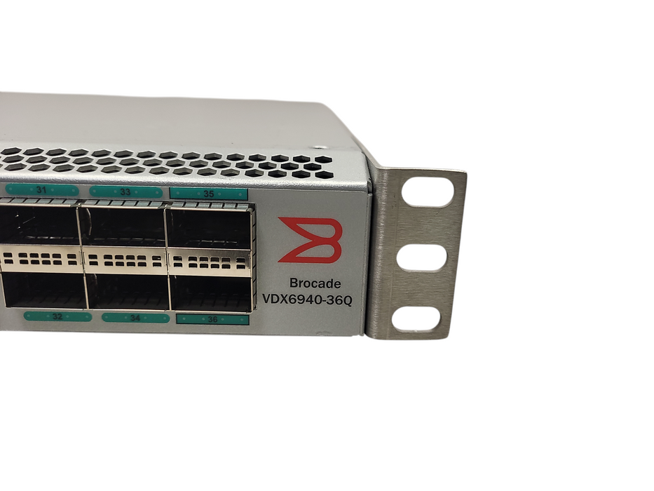 Brocade BR-VDX6940-36Q-AC-F Switch w/ 36 active 40GbE QSFP+ ports 2x PSU $