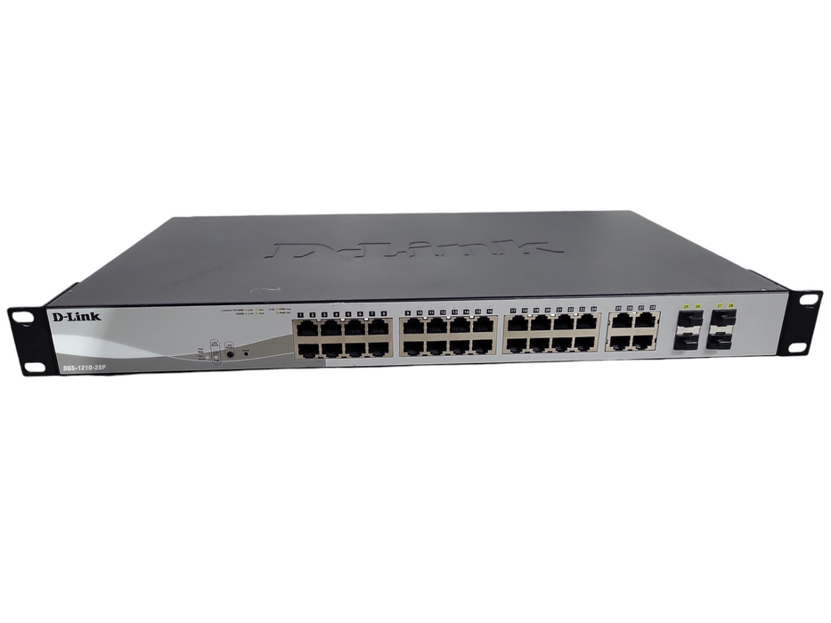 D-Link DGS-1210-28P | 28-Port Gigabit PoE 4x SFP Web Smart Switch !