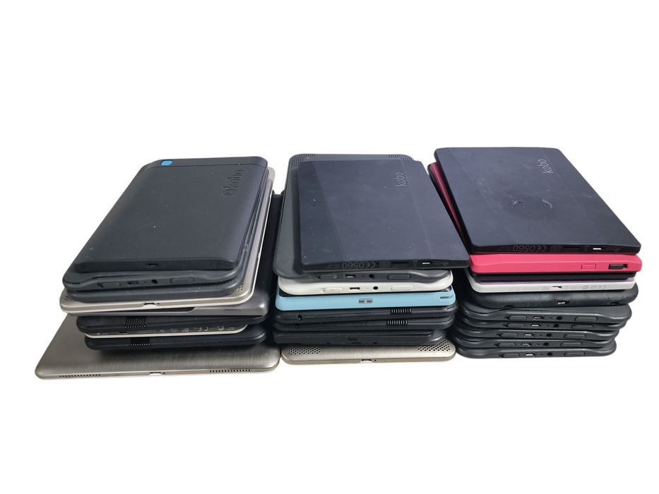 Lot of 30x Assorted e-Readers [Amazon / Kobo | Micro USB | AS-IS]