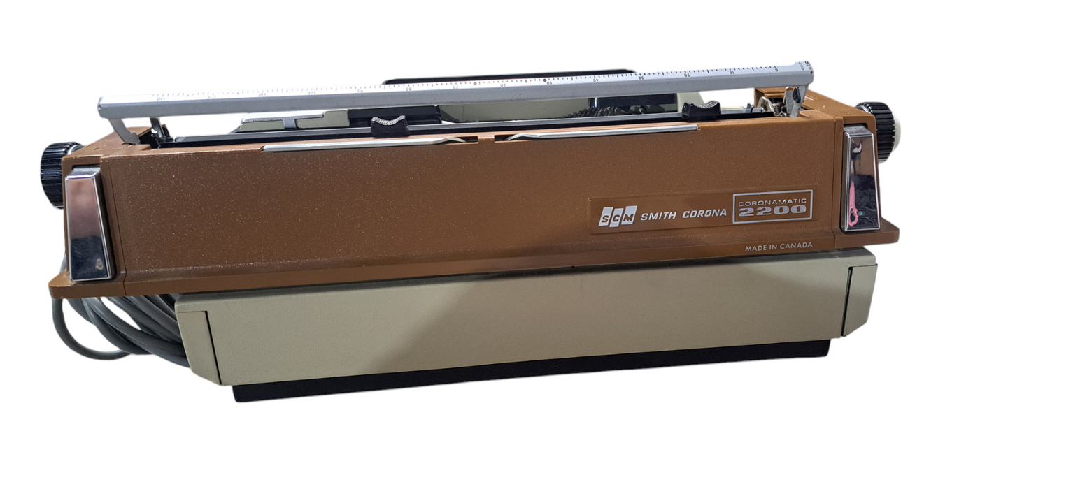 Vintage 1970s Smith Corona Coronamatic 2200 Electric Typewriter W/Case