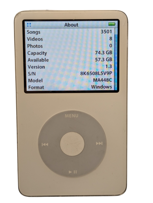 iPod 5th Gen - Enhanced 80GB Classic  A1136 -