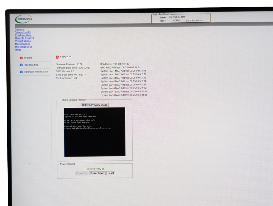 Supermicro CSE-505 SUPER X10SDV-TP8F Xeon D-1518 16GB RAM IPMI Server Q-