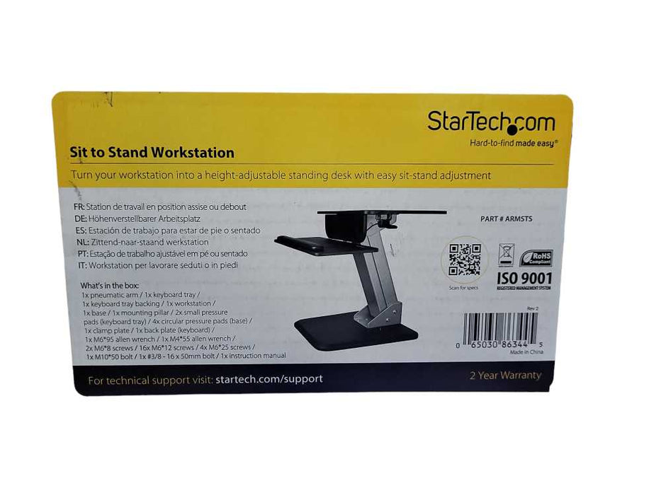 StarTech Sit To Stand Workstation $