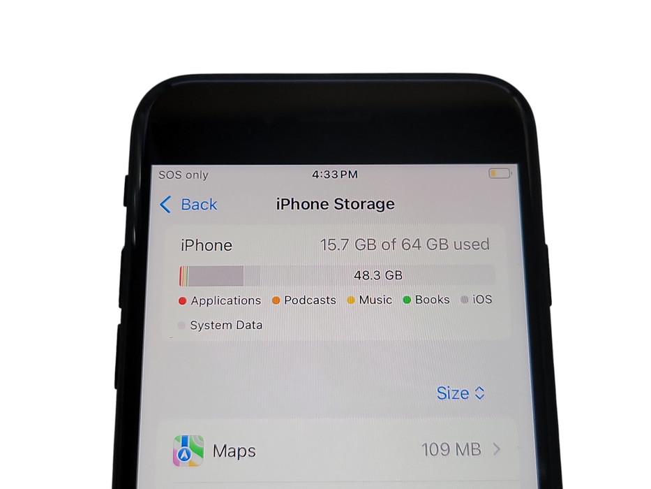 Apple iPhone SE 3 - 64GB - Midnight [A2595] (