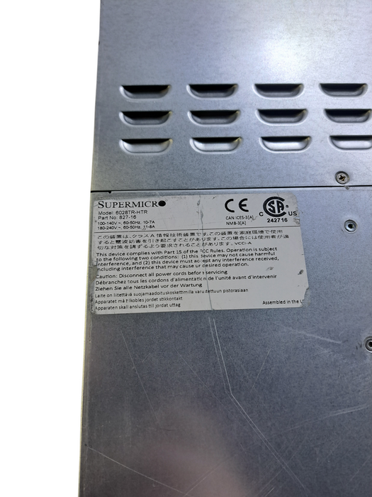 Supermicro 10DRT-H 4x Node Server | 8x Xeon E5-2680 v3 @2.50GHz, 128GB DDR4 Q