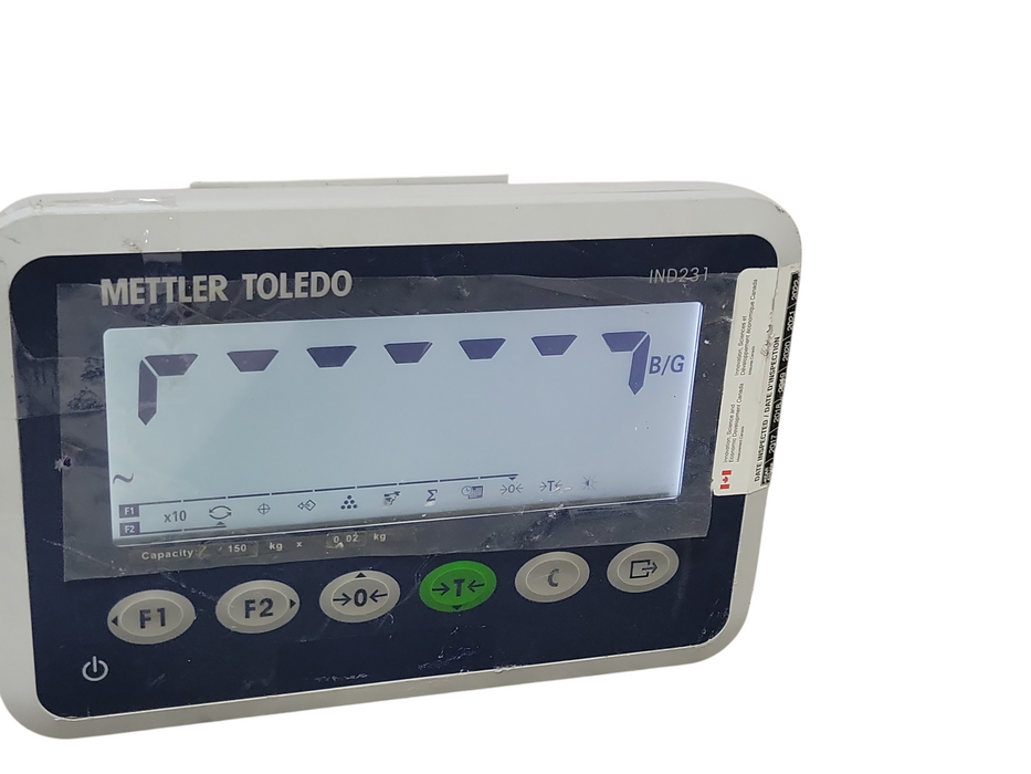 Mettler Toledo BBA231-3B150a IND231 WEIGHING SYSTEM DISPLAY ONLY, READ _