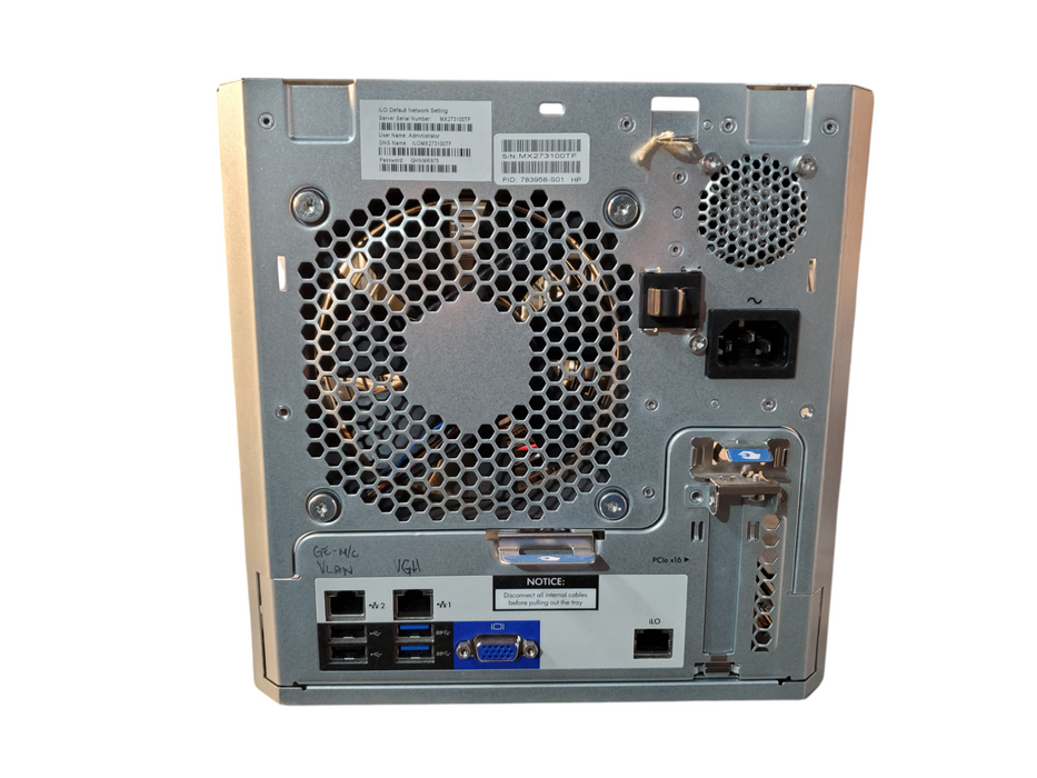 HPE ProLiant MicroServer Gen8 Xeon E3-1220L V2 @2.30GHz 8GB DDR3