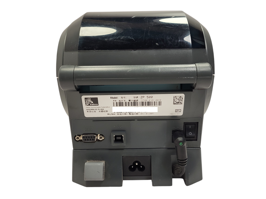 Zebra ZP 500 Plus Direct Thermal Barcode Label Printer ZP500-0103-0020 $