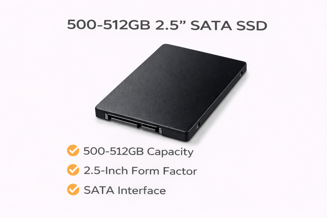500- 512GB 2.5" SATA SSD Internal Hard Drive | Assorted Brands Q&