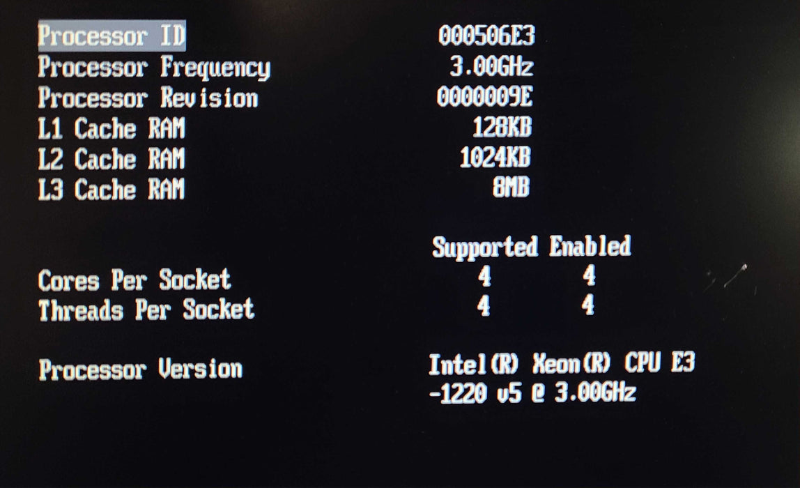 Lenovo System x3250 M6 1U Xeon E3-1220 v5 16GB DDR4 RSTe SATA Controller