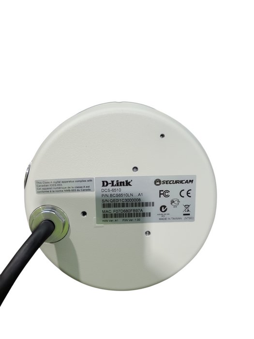 D-Link Fixed Vandal Dome Network Camera (DCS-6510)