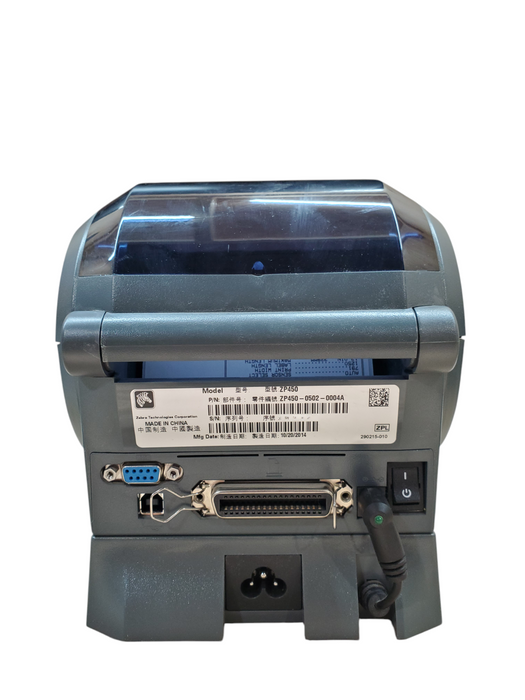 Zebra ZP 450 ctp Thermal Label Printer w/ Power Base | ZP450-0502-0004A