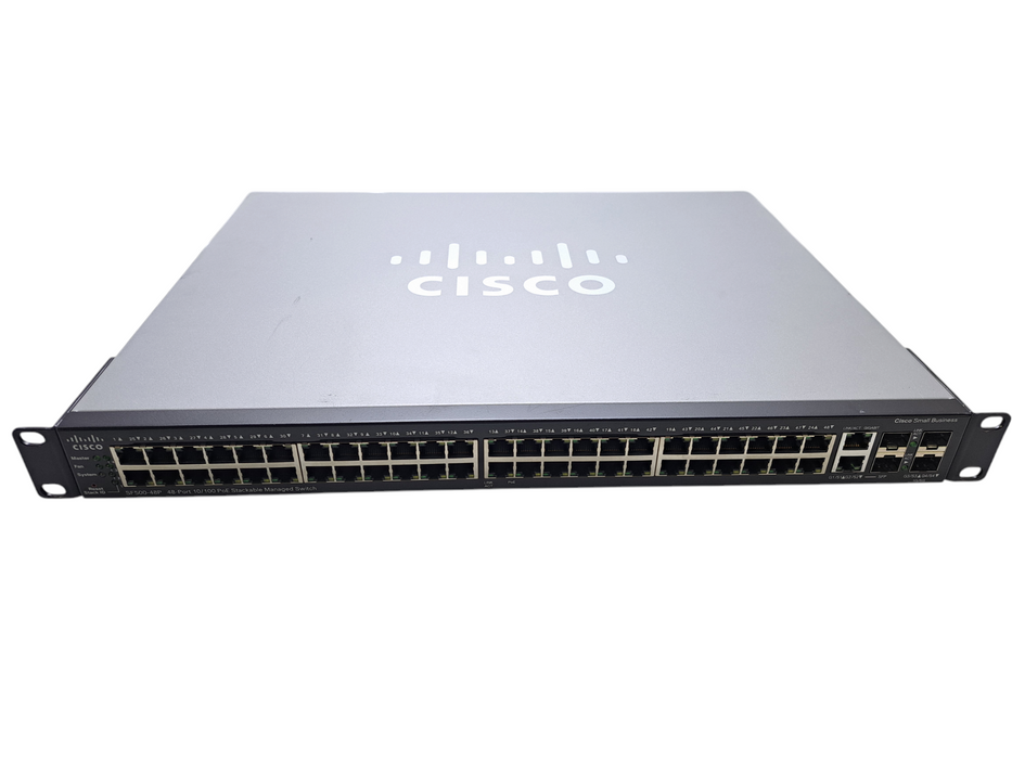 Cisco SF500-48P-K9 V01 | 48-Port 10/100 PoE Stackable Managed Switch