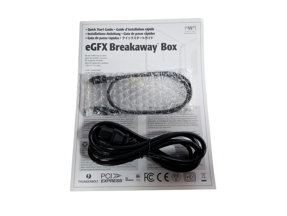 Sonnet eGFX Breakaway Box 550 Model GPU-550W-TB3 - LIKE NEW Q