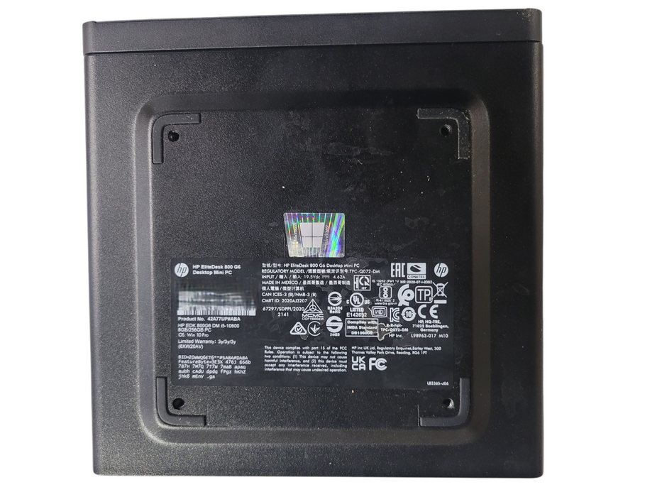 HP EliteDesk 800 G6 i5-10600 @ 3.30GHz 8GB DDR4 256GB NVMe