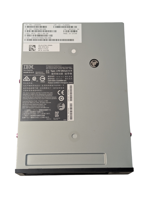 IBM Ultrium LTO 6 External Tape Drive 6-H 12X4245  DELL 012T5D -