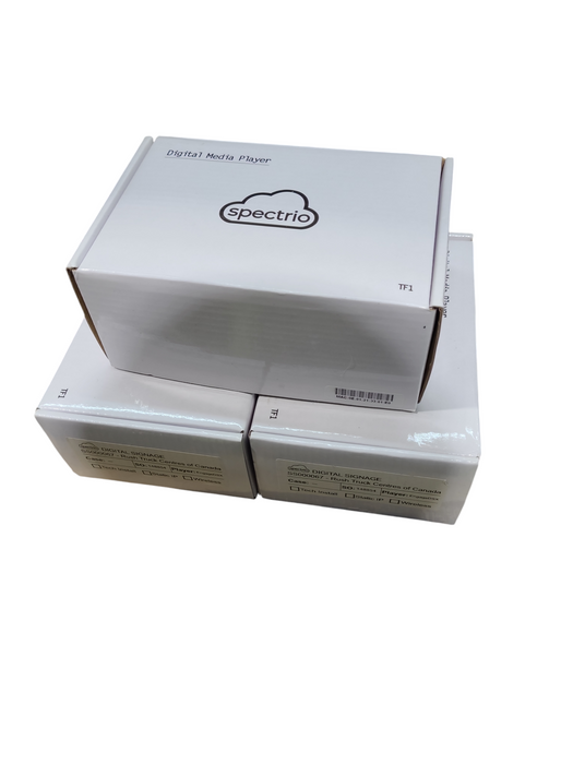 Lot 3x Spectrio Digital Signage