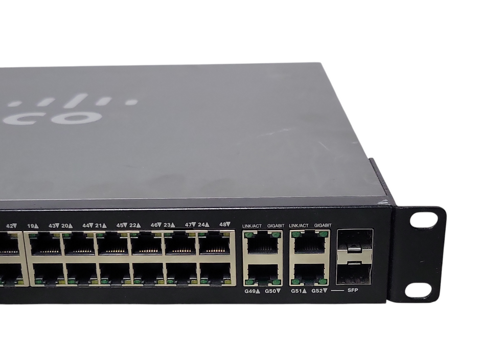 Cisco SG300-52P-K9 V03 52-Port Gigabit PoE Managed Switch w/ 2x SFP