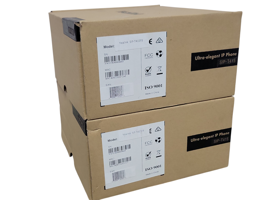 Lot of 2x Open-Box 3141018040806444 Yealink Ultra Elegant IP Phone SIP-T41S _