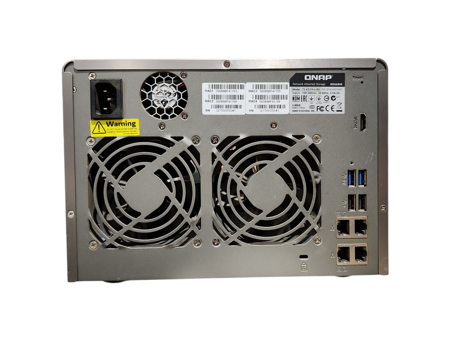QNAP TS-653 Pro-8G 6-Bays NAS, No HDD & Caddies, READ