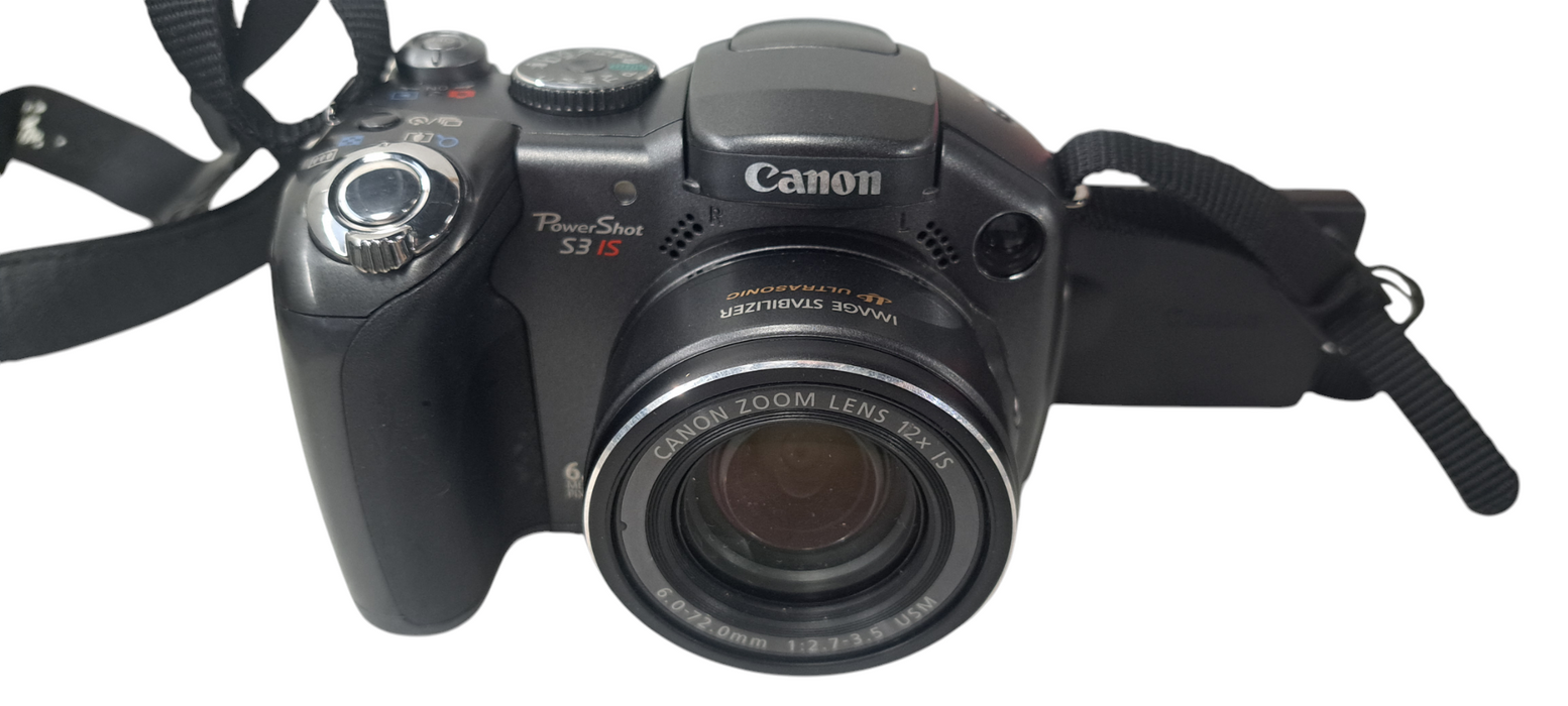 Canon PowerShot S3 IS Black 6.0 Megapixel 12x Optical Zoom