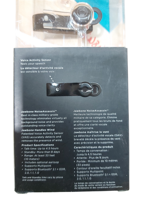 Jawbone Earwear Noise Assassin Bluetooth Headset