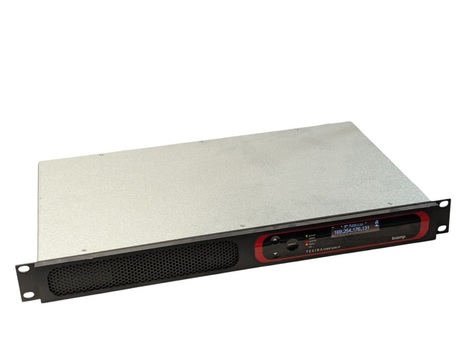 Biamp TesiraFORTE DAN VT Digital Audio Server Fixed I/O DSP Signal Processor -