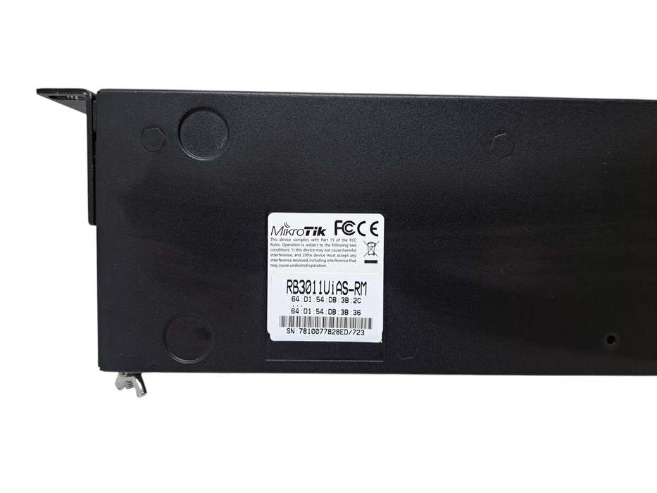 MikroTik RB3011UiAS-RM 10-Port Rack Mountable Gigabit Ethernet Router )