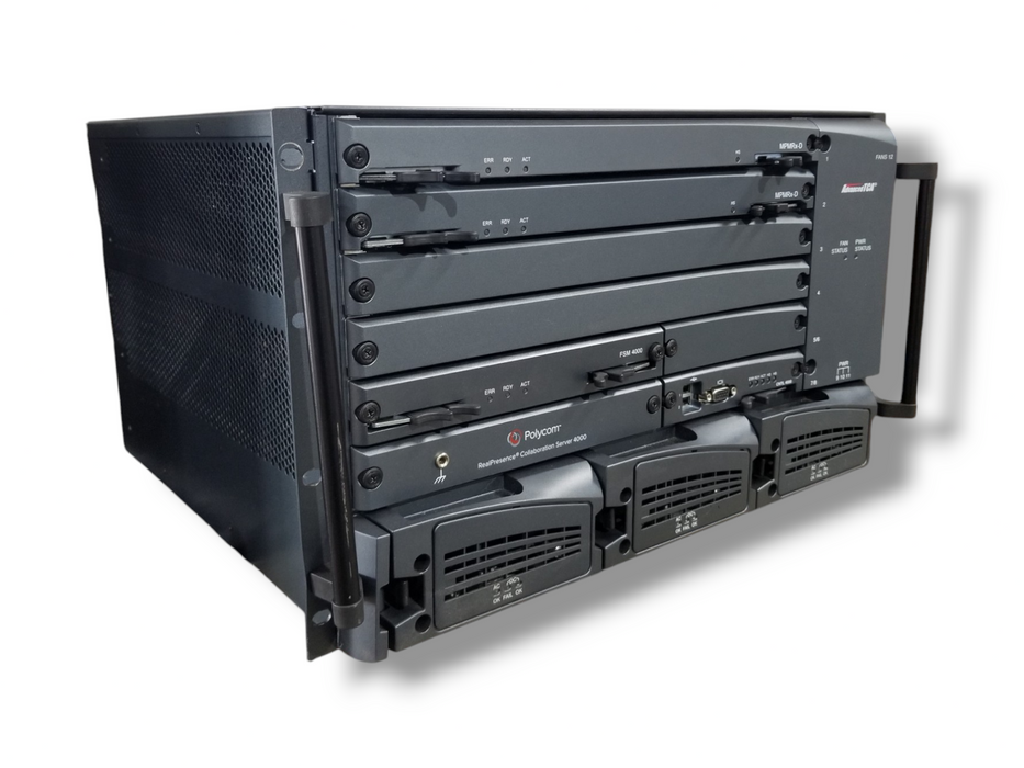 POLYCOM RMX 4000 RealPresence Collaboration Server w/Cards and PSUs *READ*