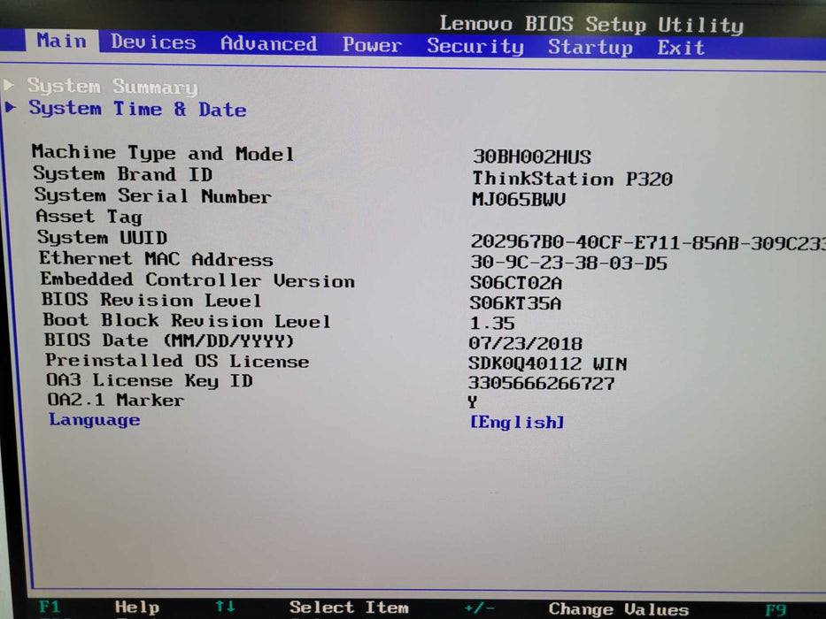 Lenovo P320 - Xeon E3-1240 v6 16GB DDR4 NO HDD 250W PSU %