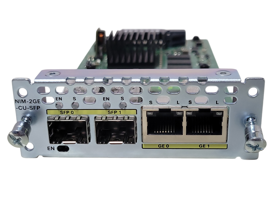 Cisco NIM-2GE-CU-SFP 2-port Gigabit Ethernet dual-mode GE/SFP Module Q_