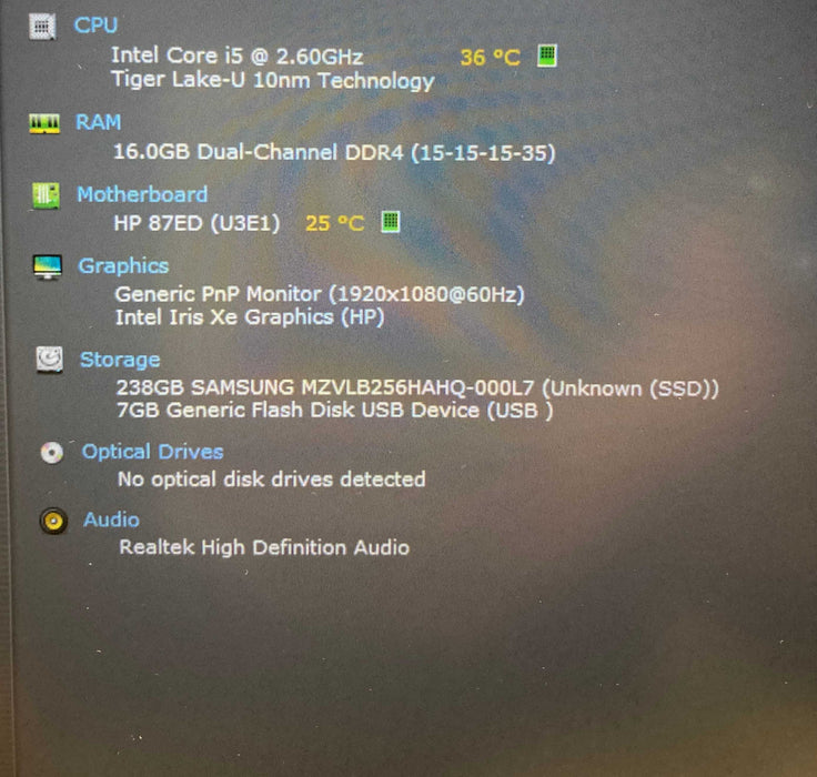 HP ProBook 640 G8 Core i5-1145G7@2.60GHz 16GB RAM 256GB SSD READ  Lap200