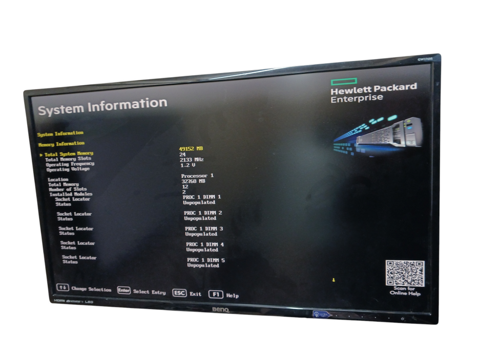 HP ProLiant DL360 Gen 9 2 Xeon E5-2620 v4 @2.10Ghz 48GB RAM