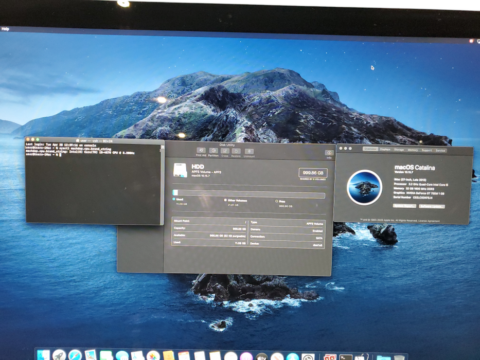 Apple iMac 27" 2013, i5-4570, 32GB RAM, 1TB HDD, OS Installed