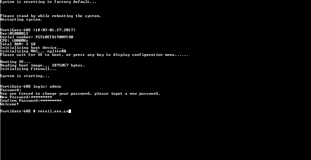 Fortinet FortiGate FG-60E Network Security Firewall w/ Power Adapter *READ* )