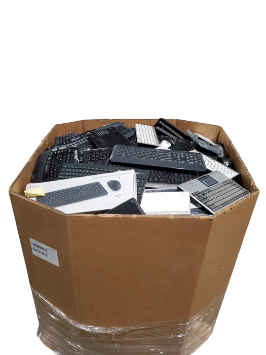 Bin of Assorted Wireless Keyboards/Mice (AS-IS) Approx 700lbs