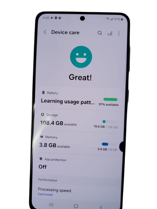 Samsung Galaxy S21 5G - 128GB - White [SM-G991W] READ