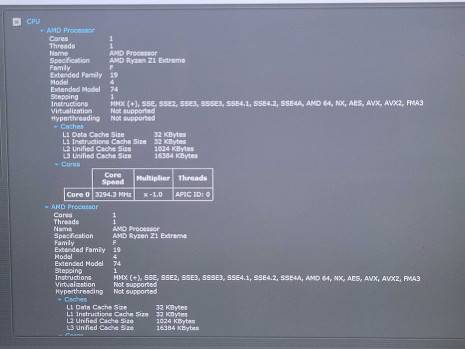 ROG Ally Z1X Ryzen Z1 Extreme 16GB RAM 2TB SSD GPU (