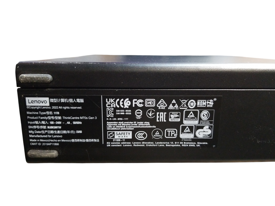 Lenovo Thinkcentre M70s Gen3 SFF 12th Gen Cor i5-12400 CPU 16GB RAM 256GB
