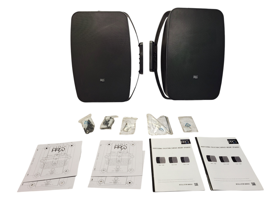 Origin Acoustics PS80B - 70V Surface Mount Speakers - PAIR  $