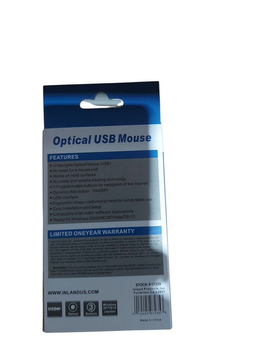 Lot 10x ProHT Optical USB Mouse 07235 Q
