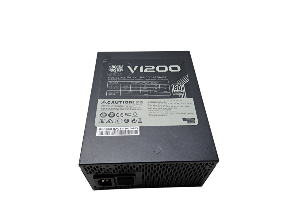 Cooler Master V1200 Platinum 1200W Desktop Power Supply PSU *READ* )