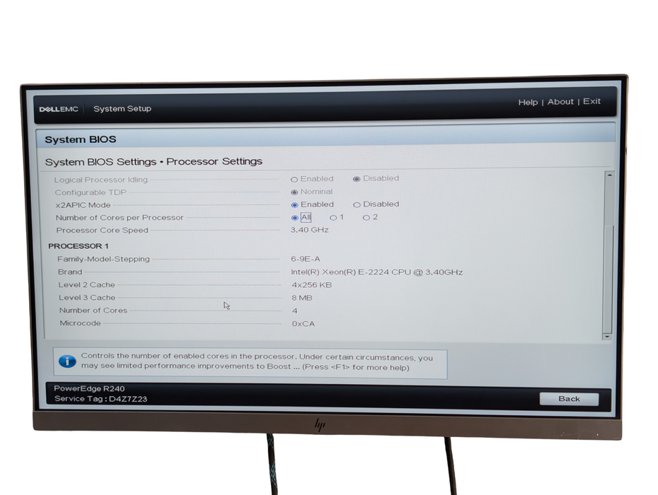 DELL PowerEdge R240 Intel Xeon E-2224 16GB RAM 2x 1TB HDD -