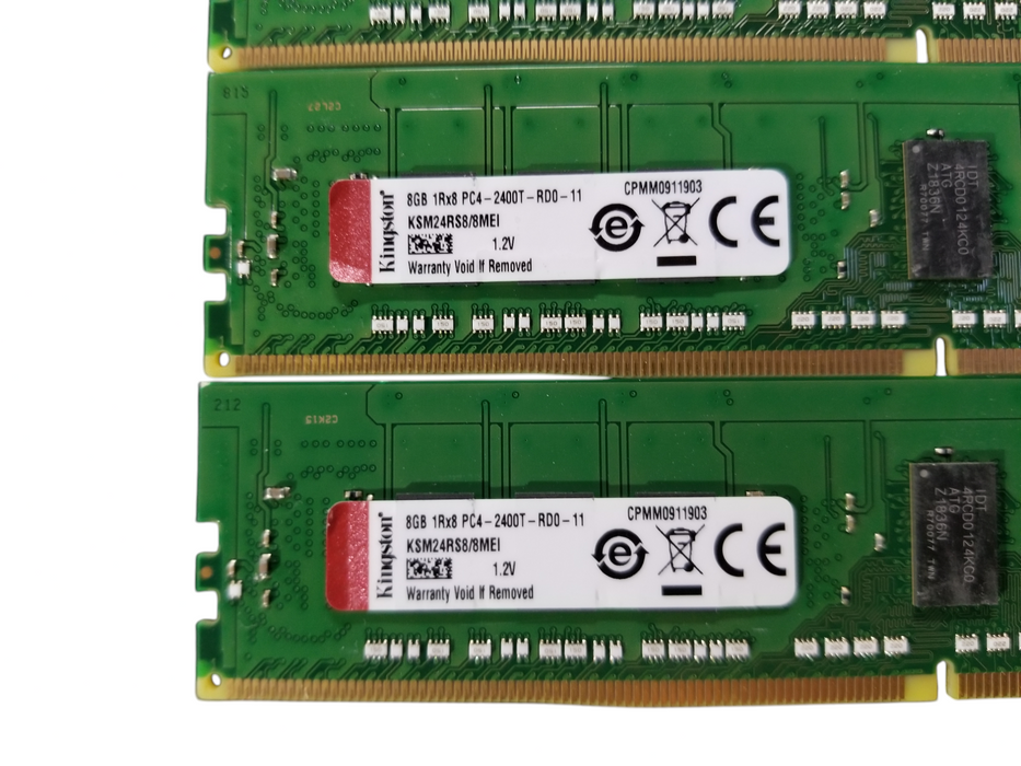 Kingston 32GB Bundle (4x8GB) 1Rx8 PC4-2400T-RD0-11 DDR4 Server RAM Q