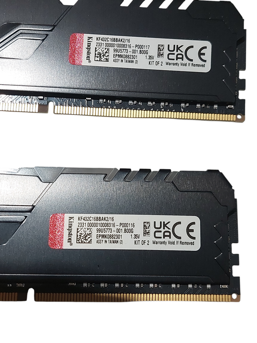 Kingston Fury Beast DDR4 RGB Kit of 2 16GB  KF432C16BBAK2/16 =