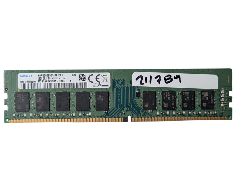 16GB DDR4 Workstation Unbuffered ECC RAM Memory PC4-2400T-E Assorted Brands Q-