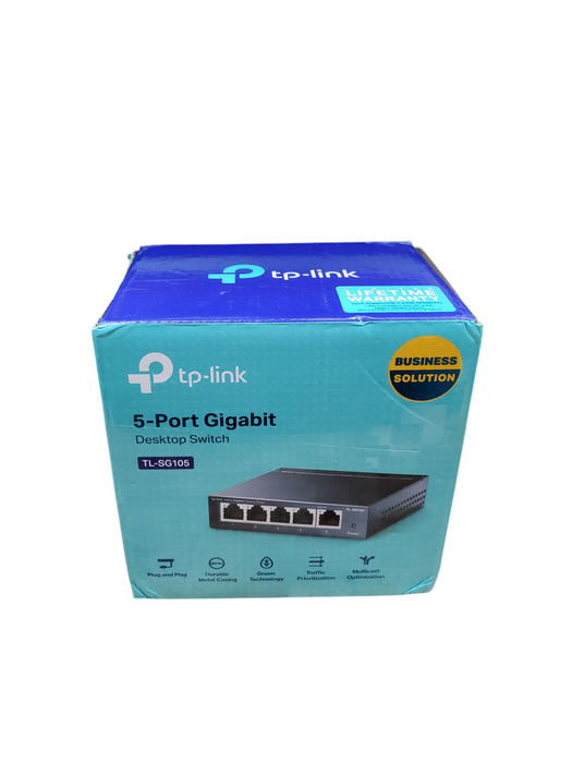 TP-Link TL-SG105 5-Port Gigabit Desktop Switch w/ Power Adapter