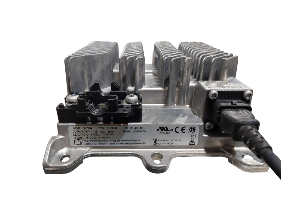 Delta-Q Technologies 36V Battery Charger PN: 940-0002 Model: IC650-036 =